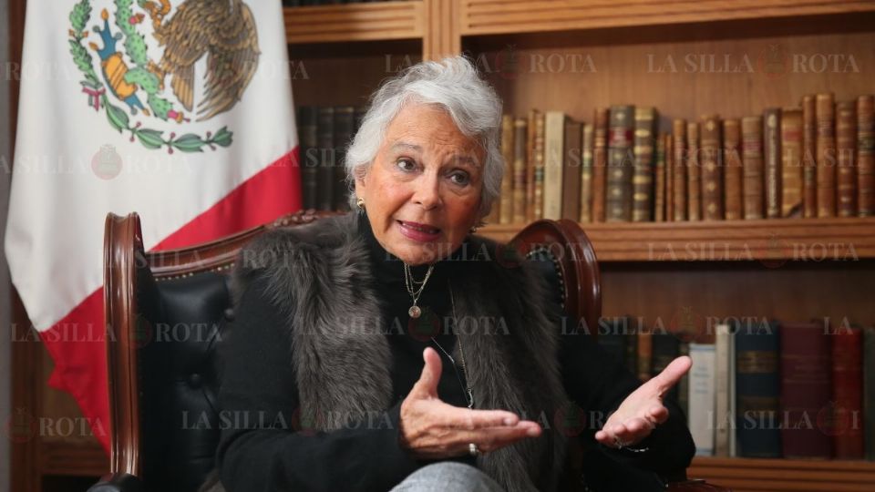 Olga Sánchez Cordero, secretaria de Gobernación durante el mandato de López Obrador