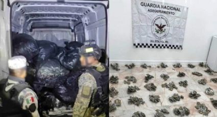 Decomisan 250 kilos de marihuana y 90 de metanfetaminas en Irapuato