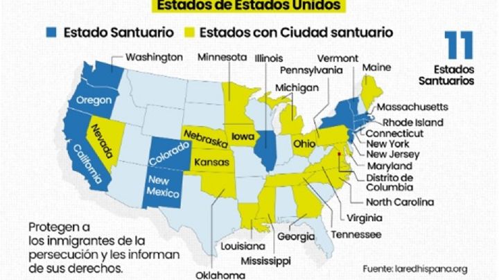 ¿Cuáles son las ciudades santuario para migrantes en EU?