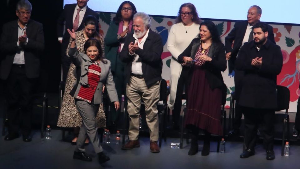 Clara Brugada inicia su discurso por 100 días en el Auditorio Nacional