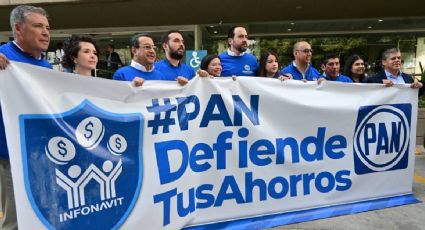 Diputados panistas se manifiestan contra Morena por “apoderarse de los ahorros del Infonavit”