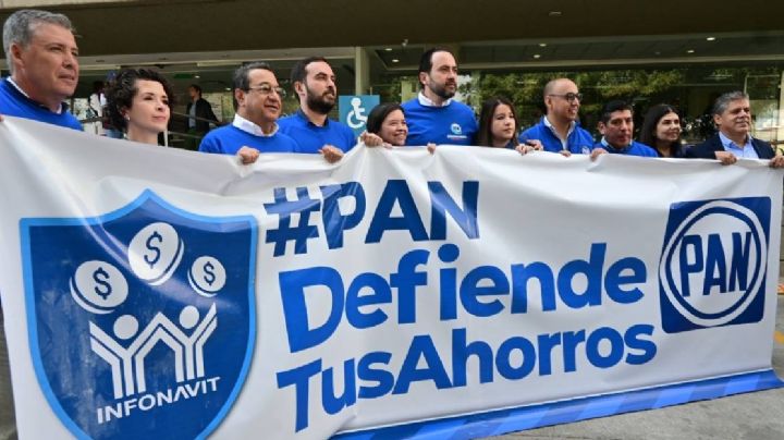 Diputados panistas se manifiestan contra Morena por “apoderarse de los ahorros del Infonavit”