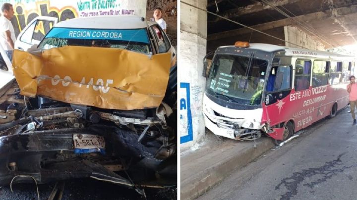 Taxista falleció tras choque con autobús, en Córdoba
