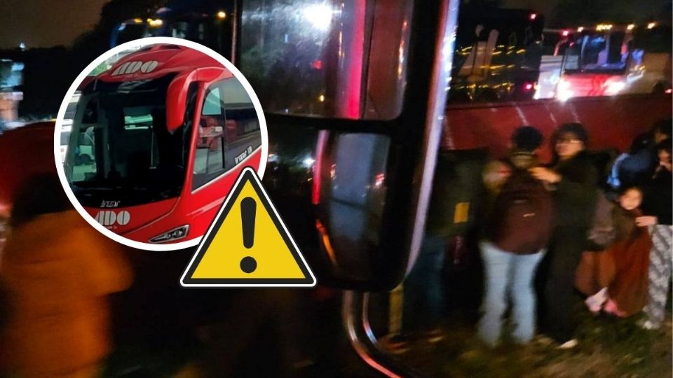 Lista de 12 lesionados tras accidente de ADO en autopista La Tinaja - Cosamaloapan; iban a Coatzacoalcos