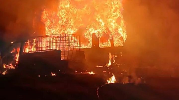 Explotan camionetas huachicoleras cerca de toma clandestina en Tlahuelilpan; van 5 esta semana