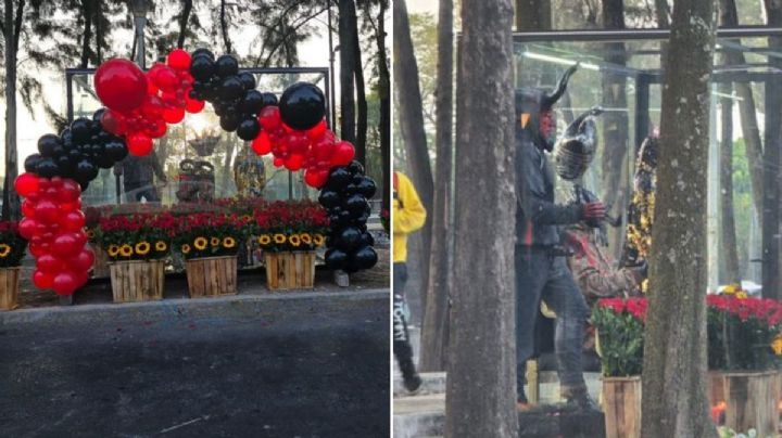 CDMX: Lo que sabemos del altar "al chamuco" vestido con ropa Gucci en Río Churubusco