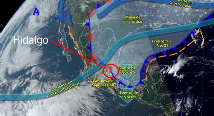 Primer frente frío de 2025 traerá a Hidalgo bajas temperaturas y lluvias