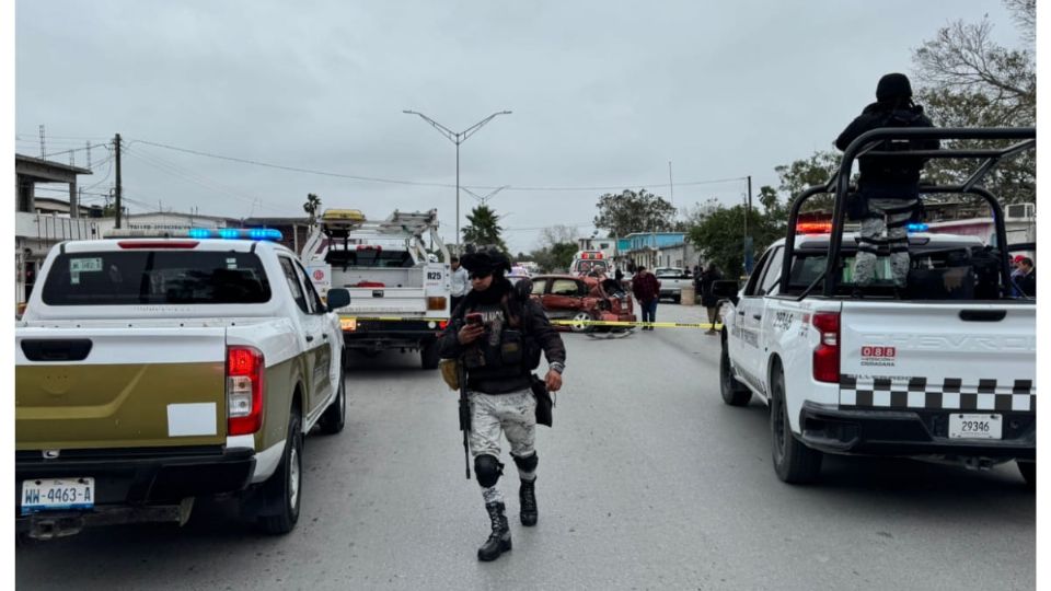 Los ocupantes de la camioneta habían disparado contra las autoridades durante la persecución en la ciudad de Matamoros
