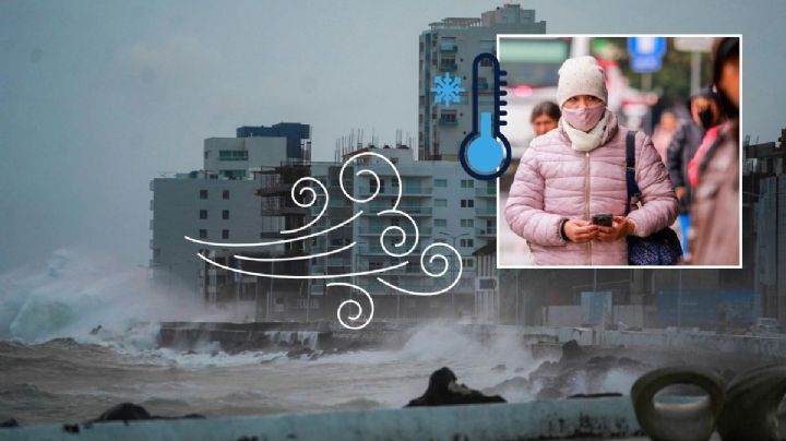 Doble frente frío en Veracruz azotaría estos días sin tregua: Norte de 90 km/h y bajas temperaturas
