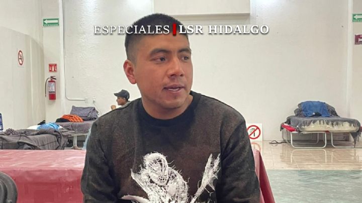 Una mala racha llevó a David, de 23 años, al refugio invernal de Pachuca