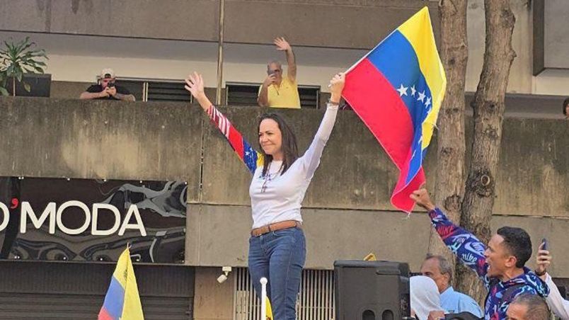 La líder opositora María Corina Machado