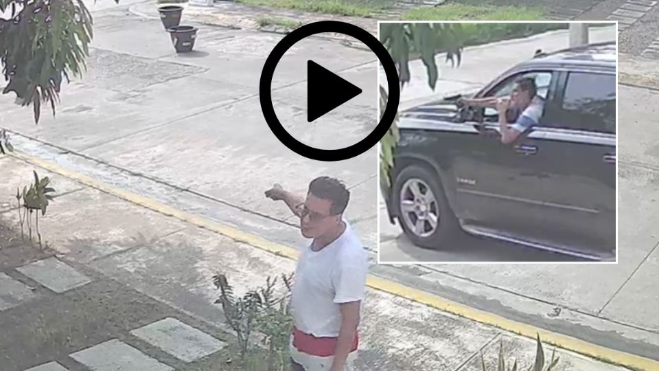 VIDEO: Político Antonio del Río Argudin amenaza con pistola a mujer en el puerto de Veracruz
