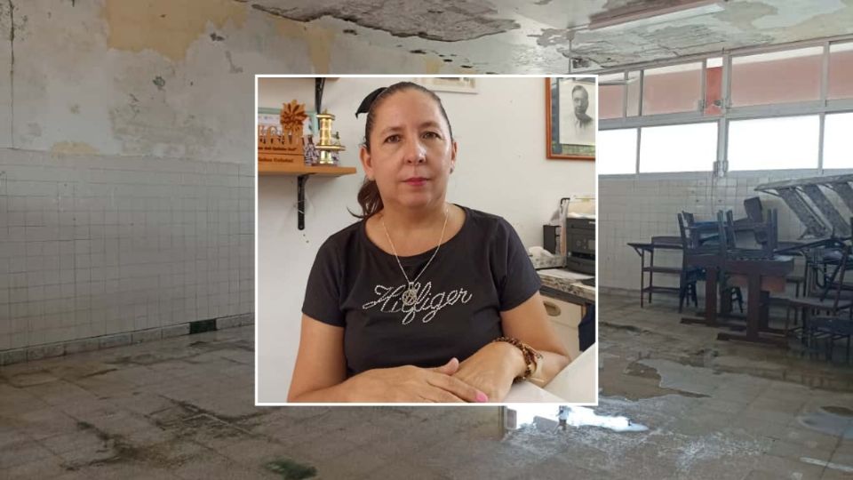 'Tengo miedo a que cierren la escuela por la falta de mantenimiento', director de primaria Delfino Valenzuela