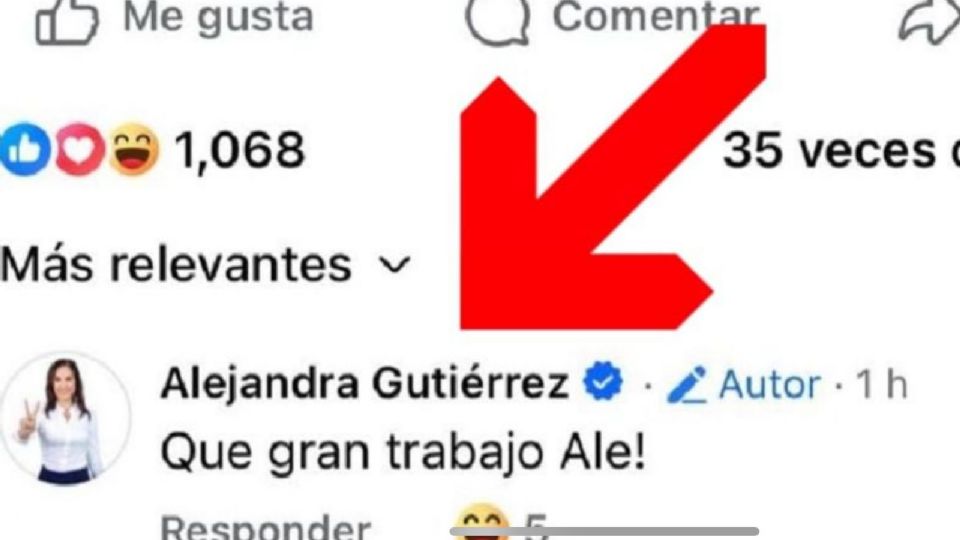 Alejandra Gutiérrez se elogió solita