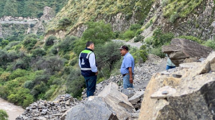 Lluvias ocasionan cinco derrumbes en la sierra de Xichú