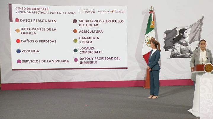 Inicia censo del Bienestar para apoyar a afectados por las lluvias en 5 estados