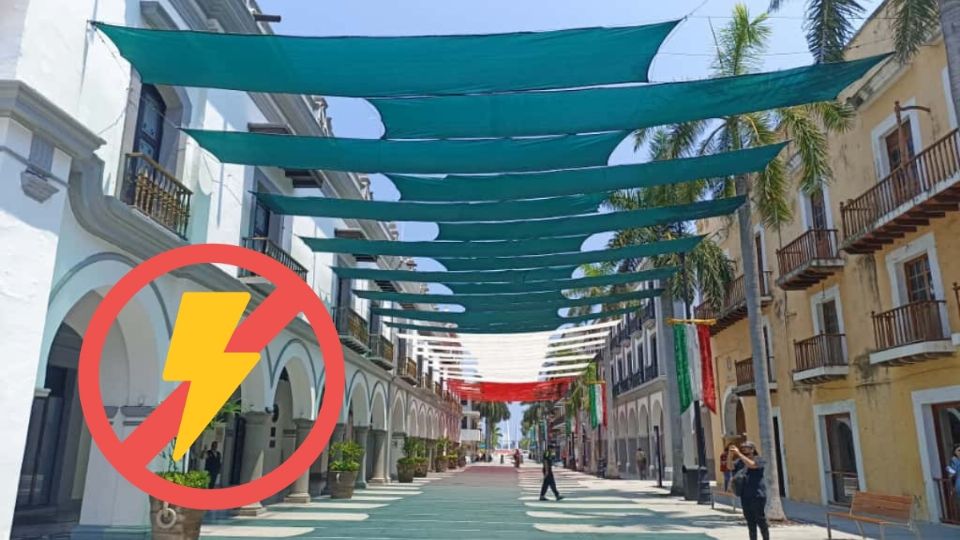 'He tenido que correr a 10 personas por los apagones en Centro Histórico del puerto de Veracruz', restaurantero