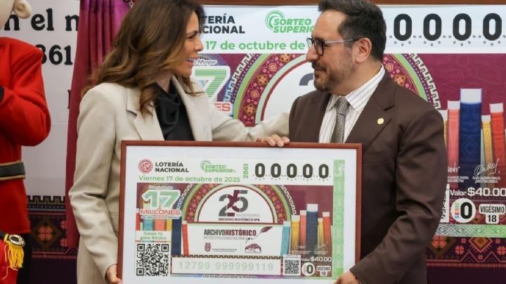 IPN y Lotería Nacional develan billete para conmemorar Archivo Histórico politécnico