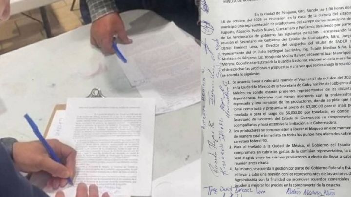 Agricultores guanajuatenses liberan carreteras; llegaron a un acuerdo con Sheinbaum