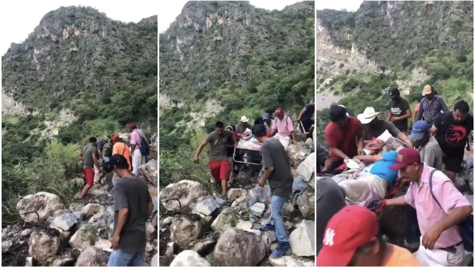 Pobladores se organizaron para trasladar a un enfermo