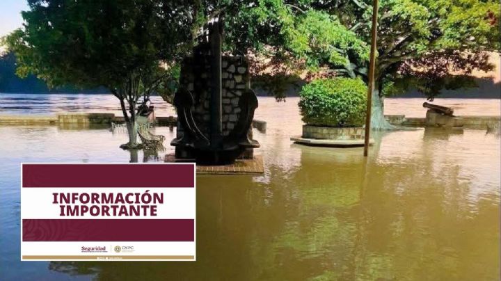 Por crecida del río Panuco hoy 18 de octubre, Protección Civil nacional urge tomar precauciones