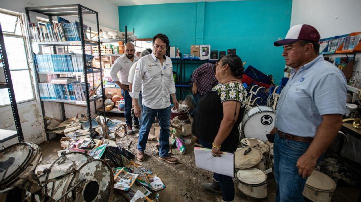 La SEP repara escuelas afectadas por lluvias en cinco estados