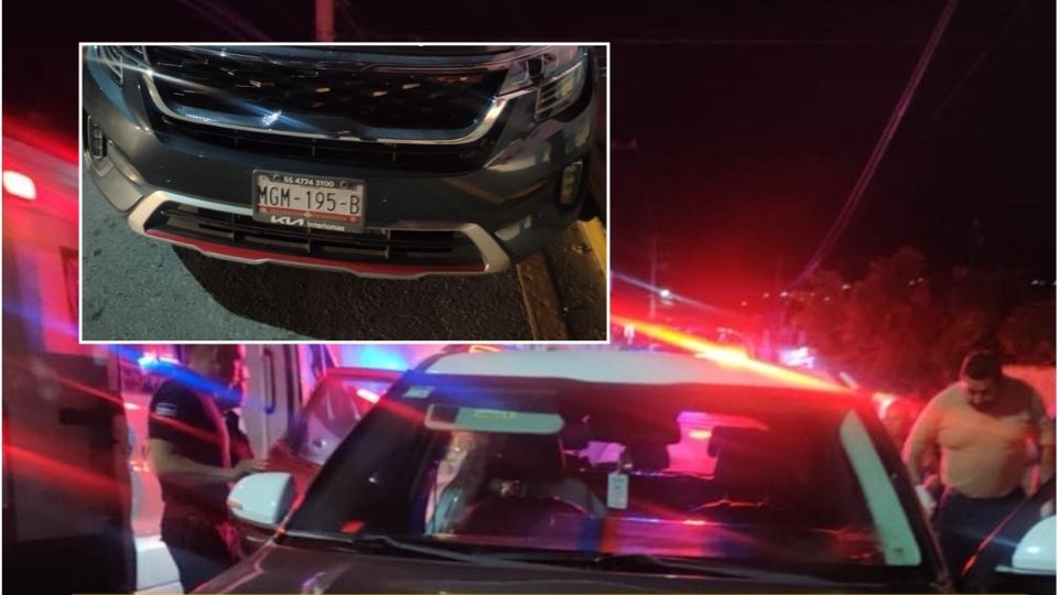 El cuerpo de Orlando quedó en una camioneta con placas del Estado de México