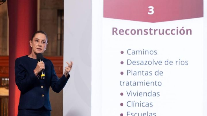 Alertas en celulares y reconstrucción: los 4 ejes de Sheinbaum para atender daños por lluvias