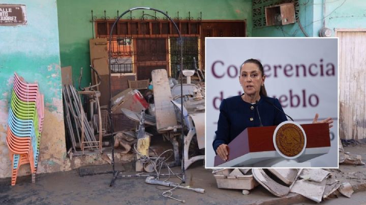 El Higo, Veracruz se inundó por abrir compuertas de presa: Claudia Sheinbaum