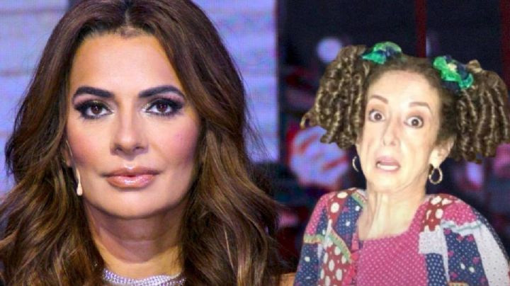 Cecilia Galliano no se mide y manda a volar de un caderazo a María Elena Saldaña 'La Güereja'