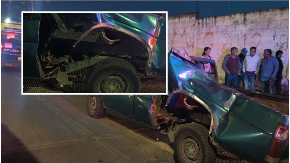 Además del niño herido, una camioneta quedó destrozada