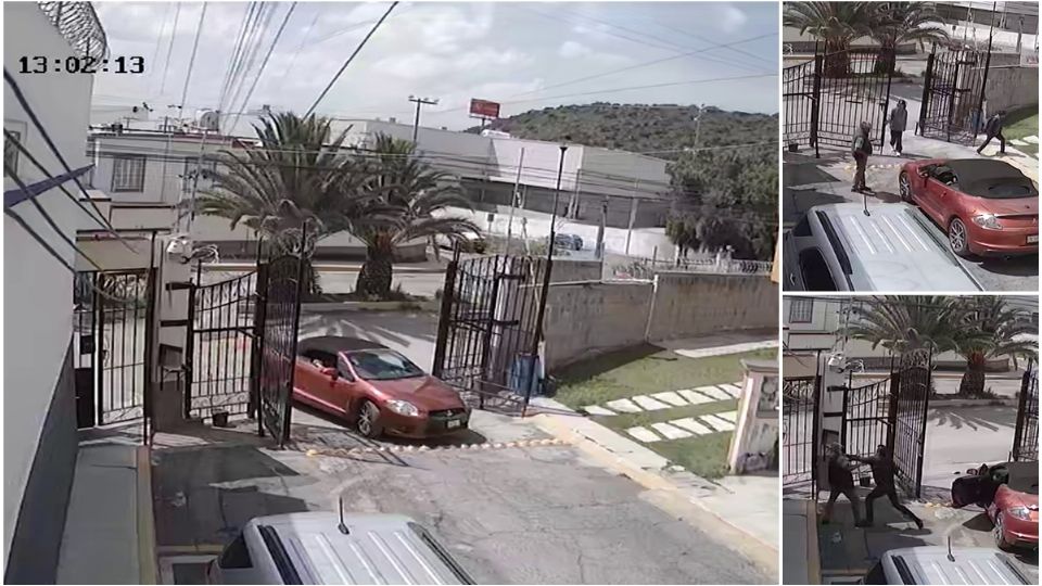 Los agresores viajaban en un vehículo descapotable