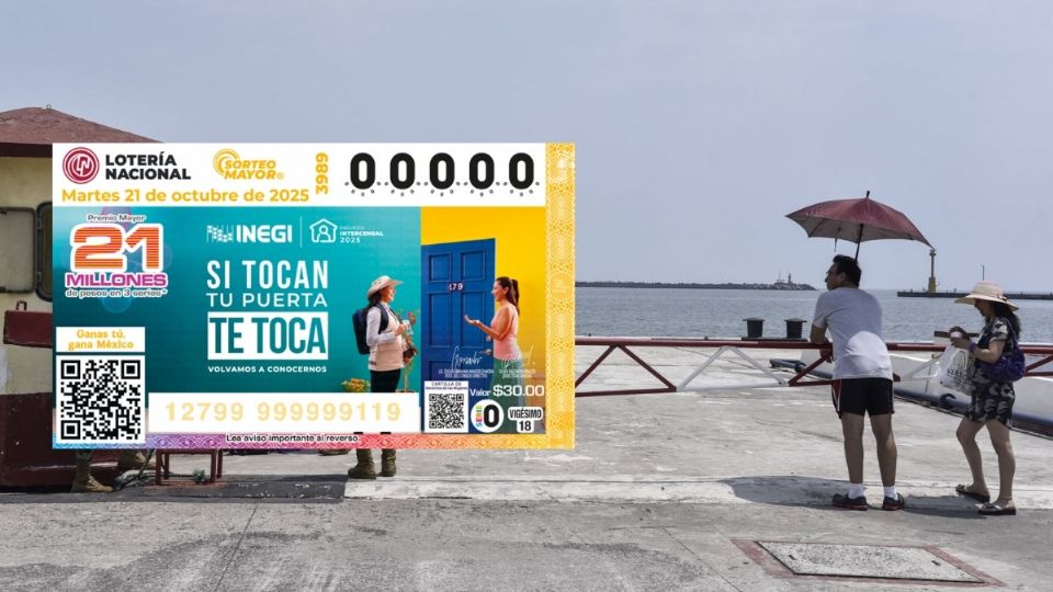 Lotería Nacional: En este municipio de Veracruz cae primer premio de octubre de 300,000 pesos