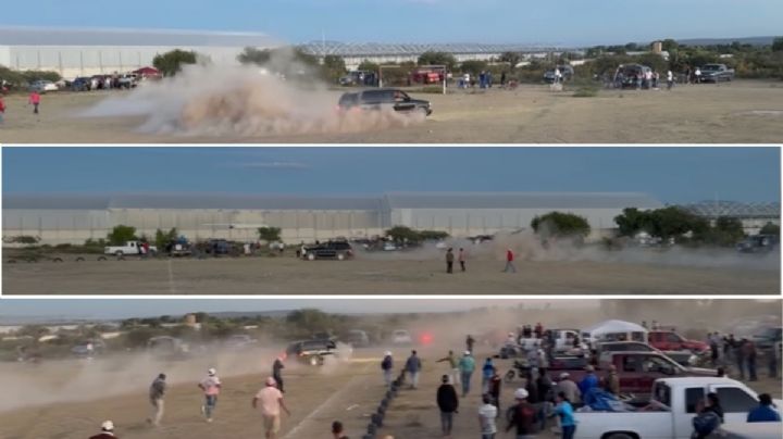 Así entró una camioneta a un campo de futbol y atropelló a dos aficionados