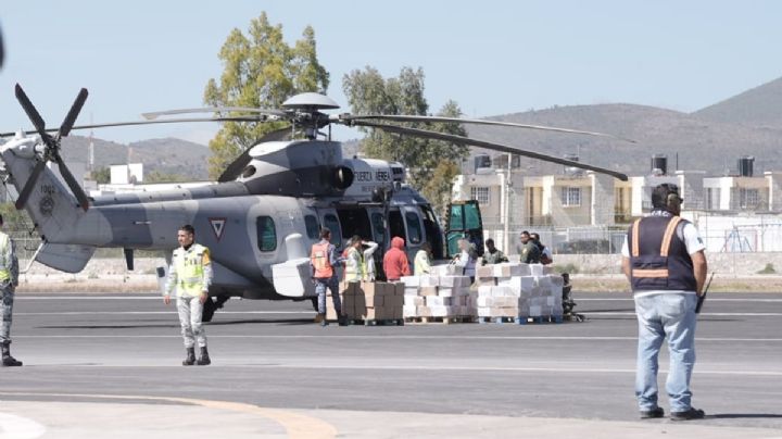 Menchaca a Sheinbaum: ingenieros militares sobrevuelan Hidalgo para reconstrucción