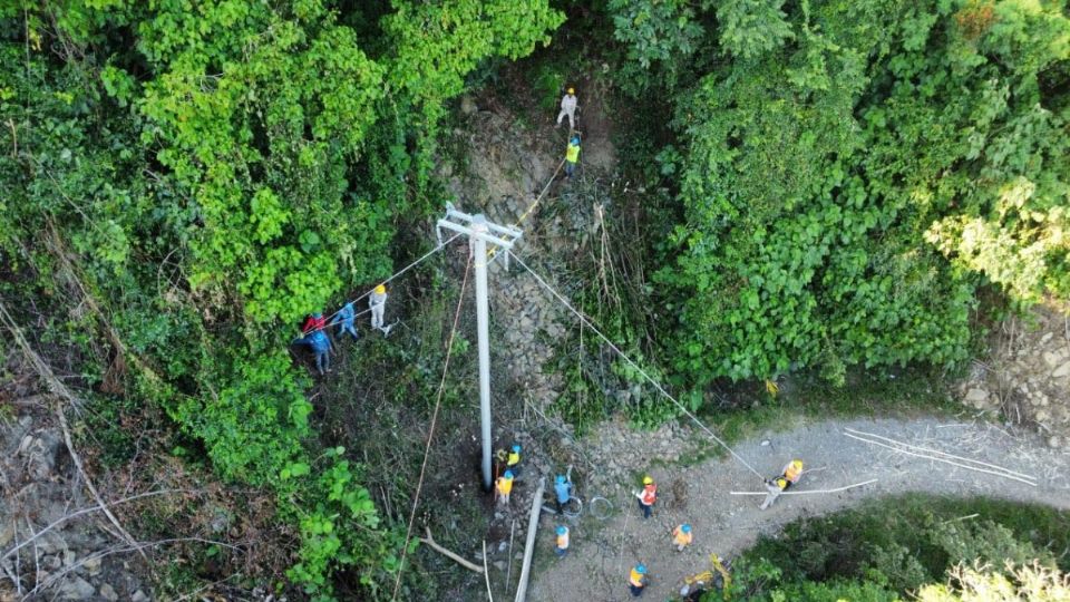 El servicio eléctrico fue restablecido a 100 por ciento en las zonas afectadas por las lluvias