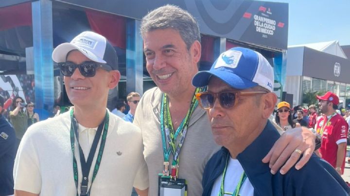 Futbolistas y celebridades en el Gran Premio de México