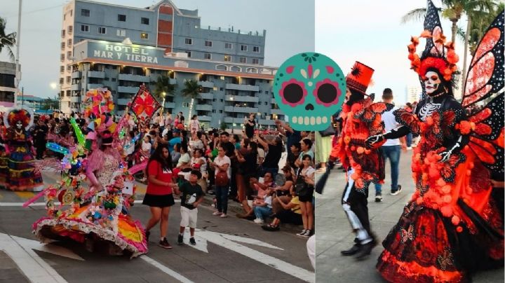 Así se vivió la séptima edición del Carnaval de Catrinas en Veracruz