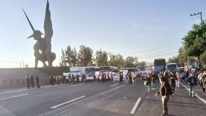 Autopista México-Pachuca: bloqueo sorprende a conductores; aquí es la afectación