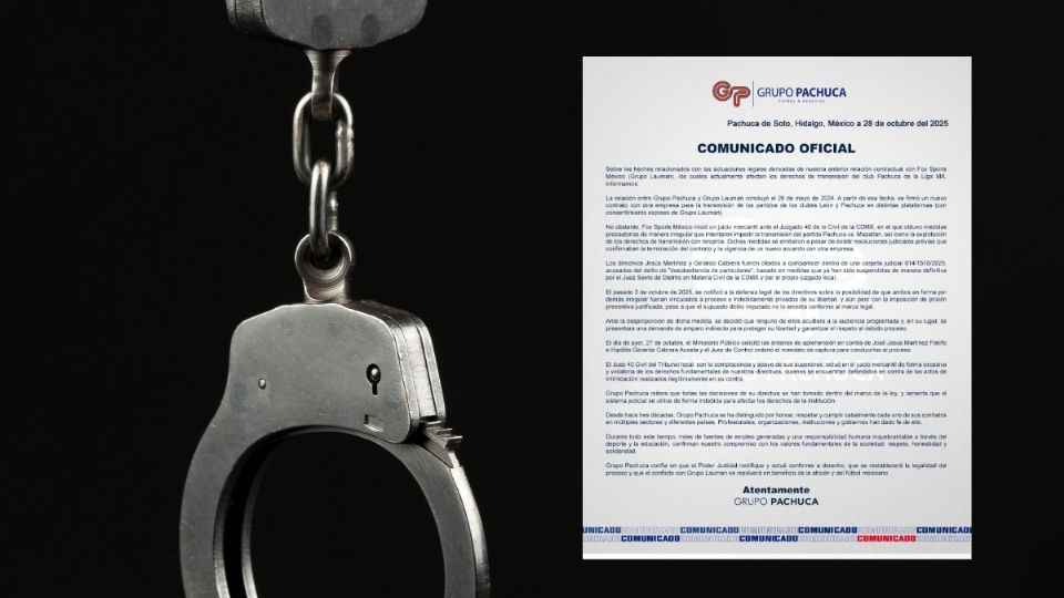 Un juez de control de la Ciudad de México giró una orden de aprehensión en contra del presidente de Grupo Pachuca