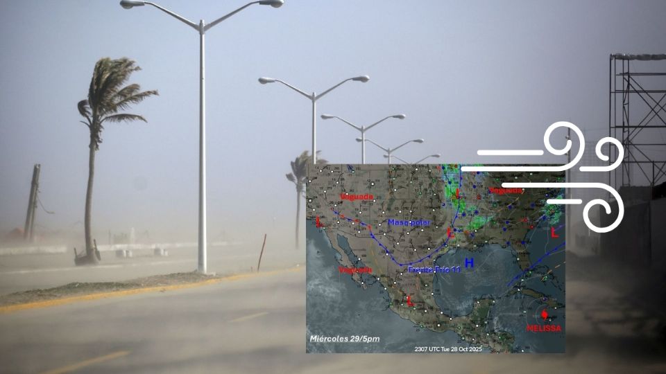 A estas horas pasará el Frente Frío número 11 por Tuxpan, Veracruz y Coatzacoalcos