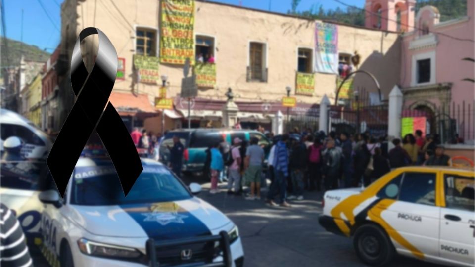 En el lugar del accidente solo queda una mancha de sangre