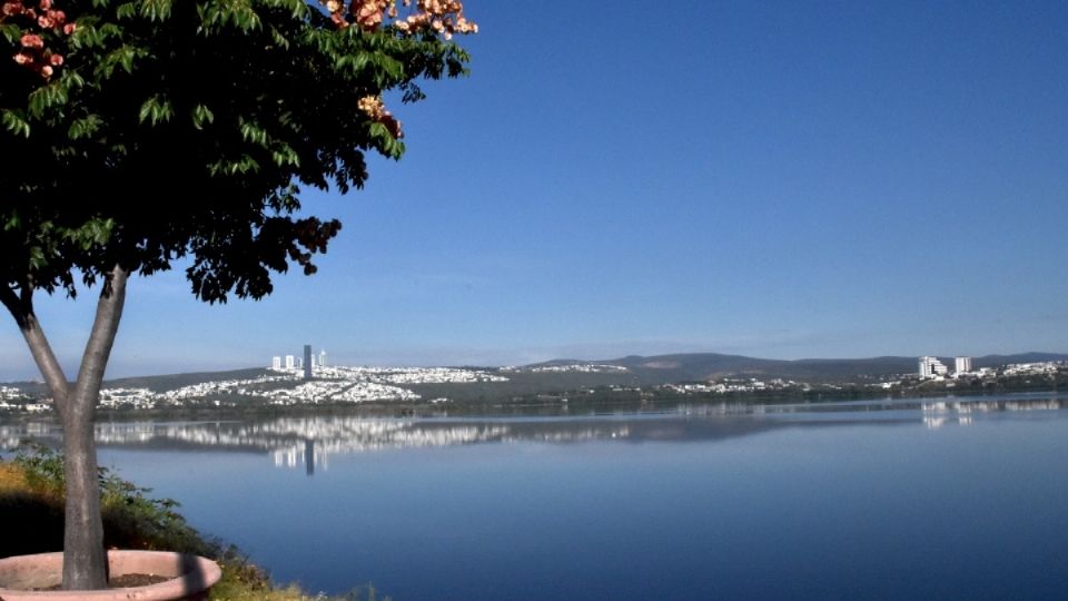 Bello paisaje actual en la Presa El Palote de León