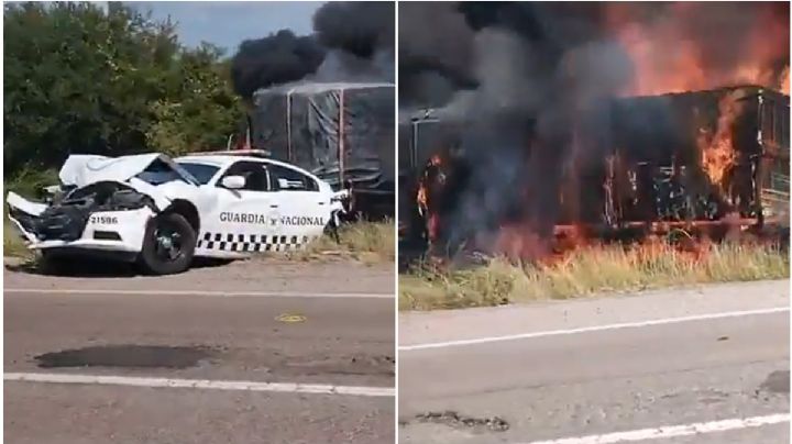Video del accidente en la Maxipista Mazatlán–Culiacán que dejó varios autos en llamas