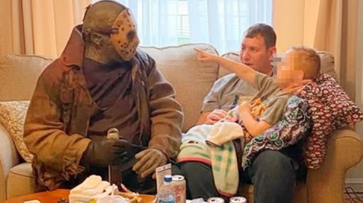 Personaje de terror, Jason Voorhees, dio valor y ánimo a niño con cáncer