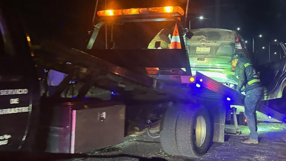 Los vehículos siniestrados fueron retirados en grúas