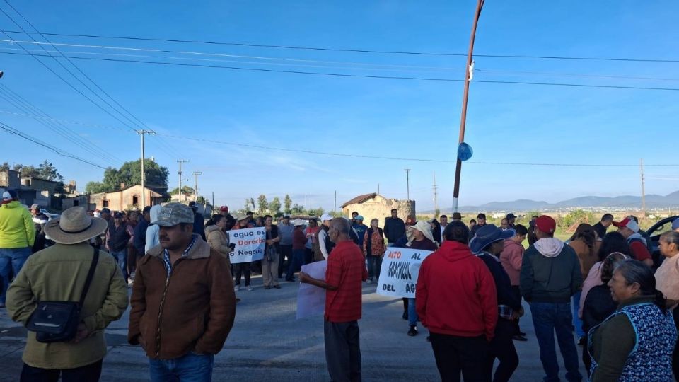 Cientos de habitantes de Téllez son los que encabezan la protesta