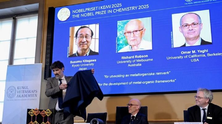 ¿Quiénes son los ganadores del Nobel de Química por desarrollar estructuras metalorgánicas?