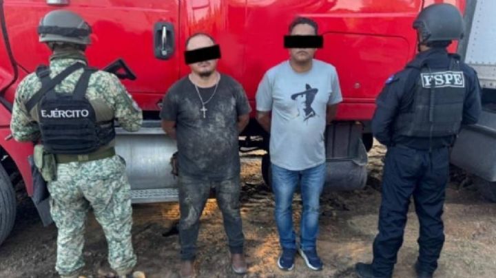 Policías recuperan tractocamión con leche valuada en 800 mil pesos; hay 2 detenidos