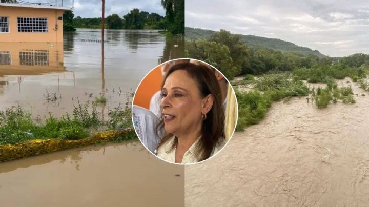 Esto informó Rocío Nahle sobre el desbordamiento del río Cazones, Veracruz